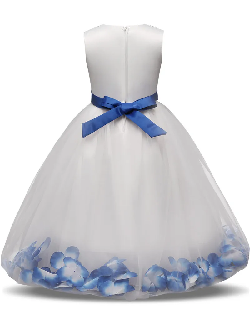 little girl skirt dress Flower Girl Baby Wedding Dress Fairy Petals Children's Clothing Girl Party Dress Kids Clothes Fancy Teenage Girl Gown 4 6 8 10T baby dresses cheap