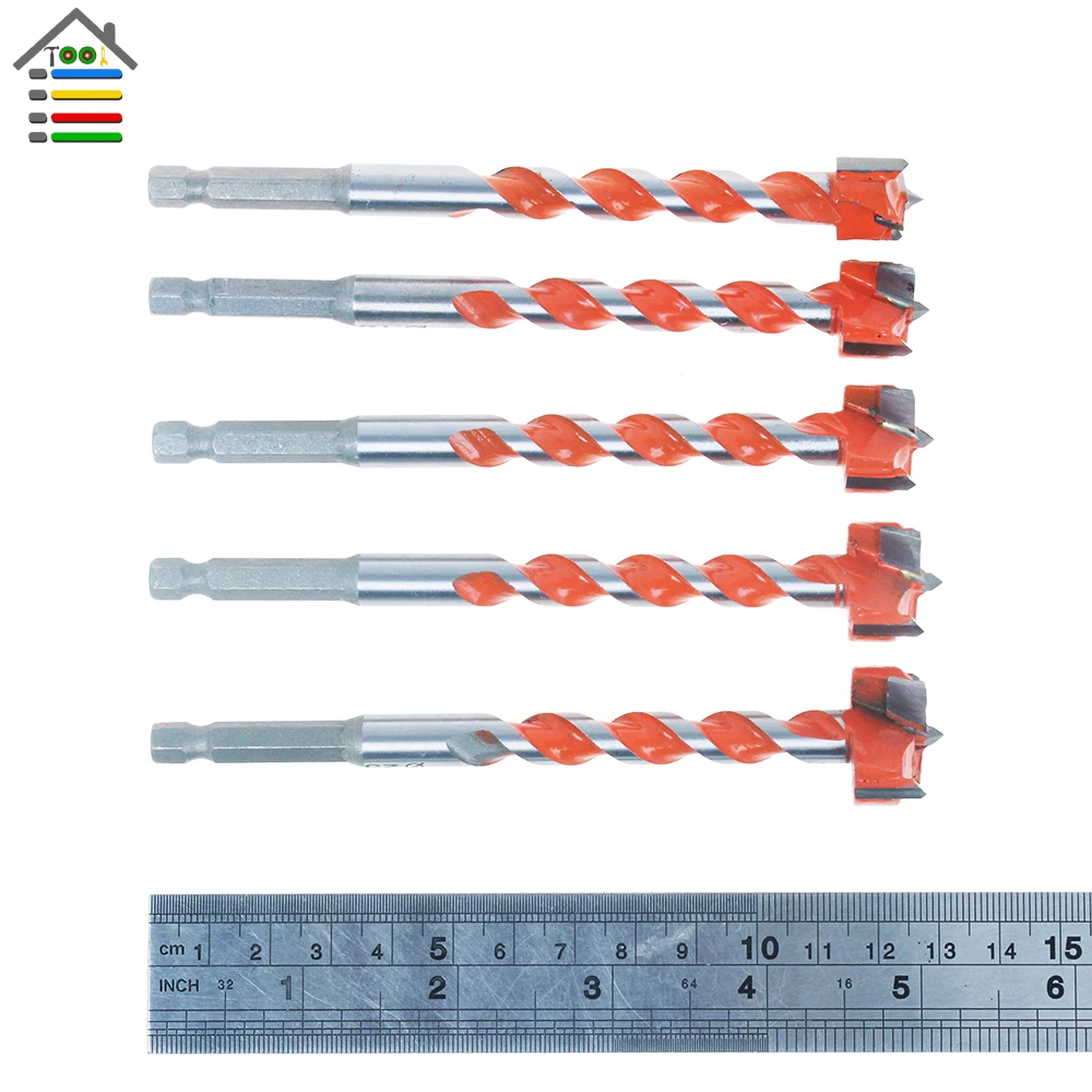 16-25 мм Форстнер бит резец по дереву сверло деревянное отверстие пилы деревообрабатывающий инструмент 130 мм расширенные шестигранные сверла набор