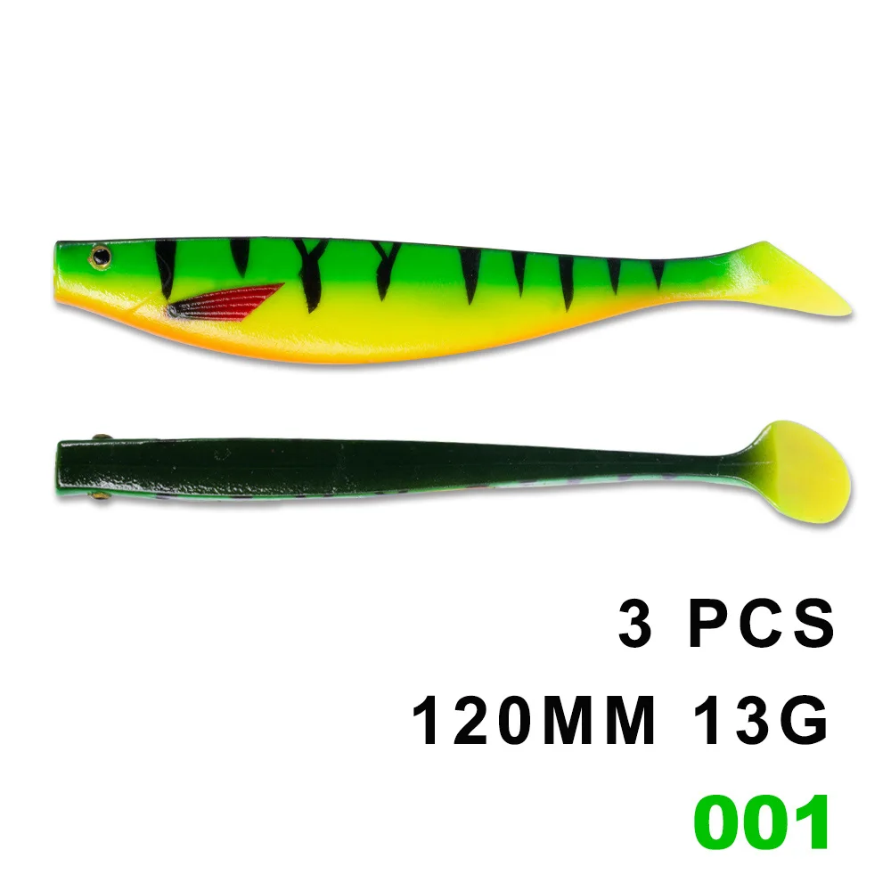 HUNTHOUSE Большая мягкая рыболовная приманка teeze pro shad приманки 120 150 180 мм с ума морской рыбалки бас приманка для рыбалка на щуку Судак - Цвет: 120mm 001-3