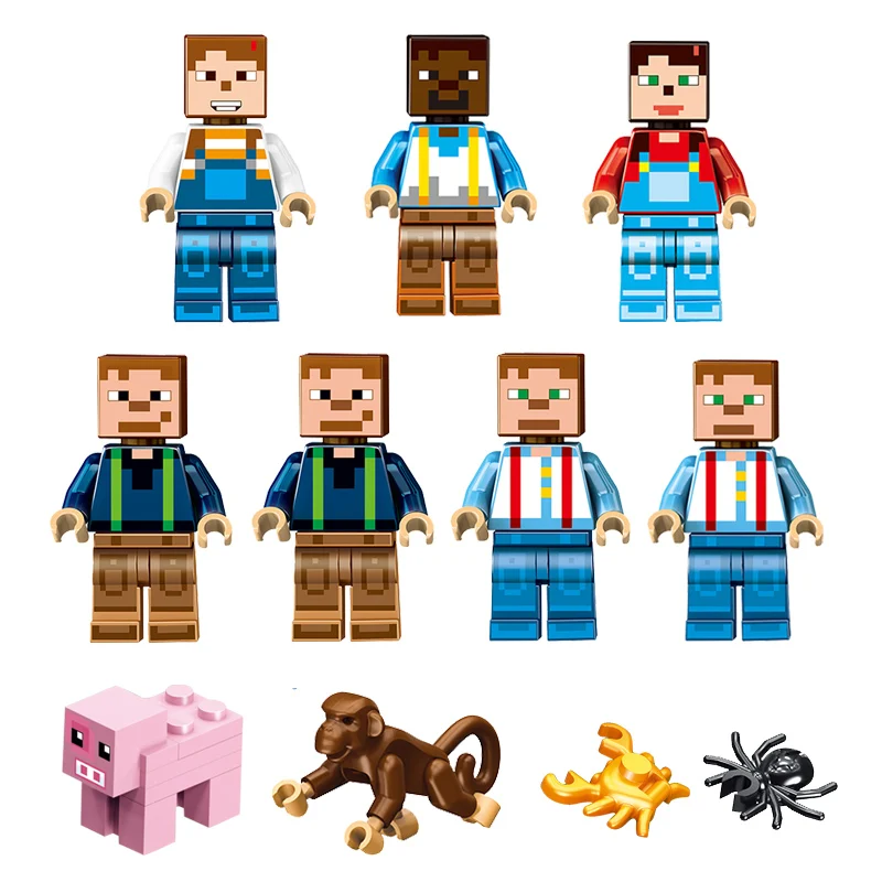 Block building Minecrafte FishVille with 11 mini figures model Ninjago Dragon Blocks Compatible Legoed Bricks toys for Kids