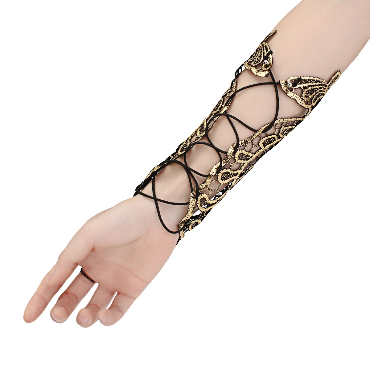 1 шт золотые сексуальные кружевные ажурные дизайнерские женские перчатки без пальцев ретро готические вечерние браслеты ювелирные изделия аксессуары