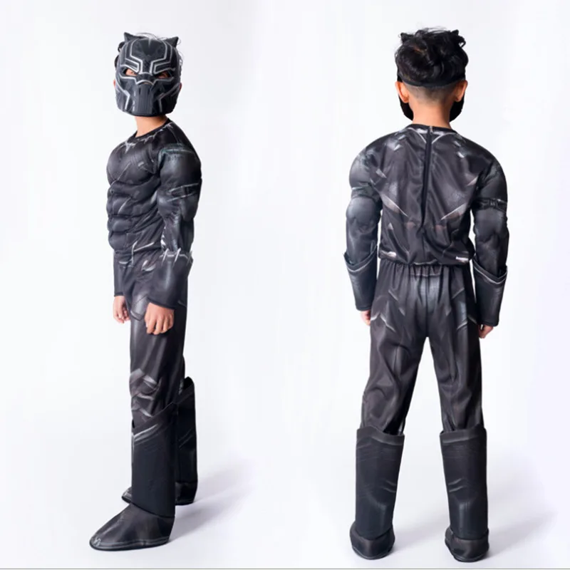 Kids Black Panther Costume Cosplay Marvel Infinite War Superhero Costume Cosplay Kids Child Boys Girl Halloween Costume For Kids