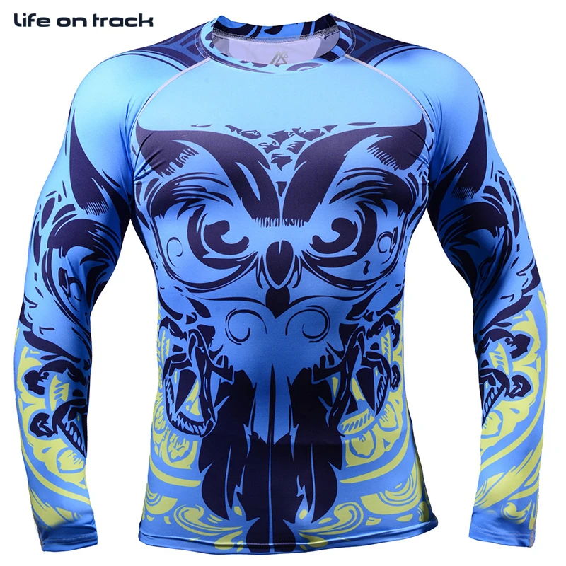 

Life On Track Men's Cycling Base Layer Skin Compression Tights Body Design Bodybuilding Full Print T-shirts Shapers Cycling