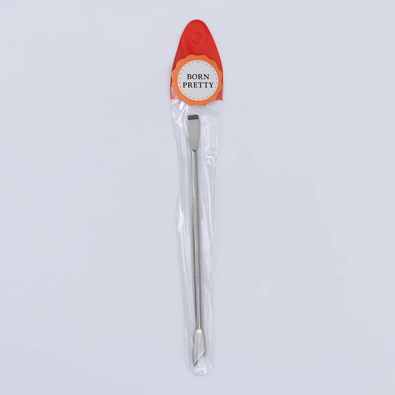 Двусторонний УФ-гель из нержавеющей стали для удаления кутикулы ногтей толкатель противоскользящая ручка инструмент для дизайна ногтей