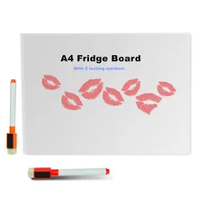 A4 сухая стираемая Гибкая магнитная доска/доска для сообщений/блокнот для заметок/Dialog Box магнит/магнитная белая доска с 2 маркеры на водной основе