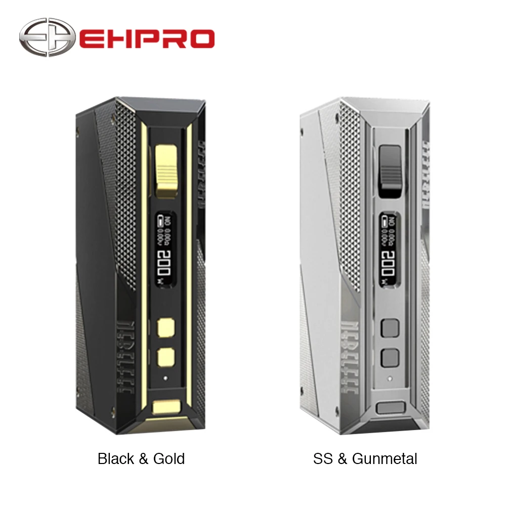 

New Original Ehpro Cold Steel 200 TC Box MOD with 200W max output No 18650 Battery Mod Box Vape Vaporizer