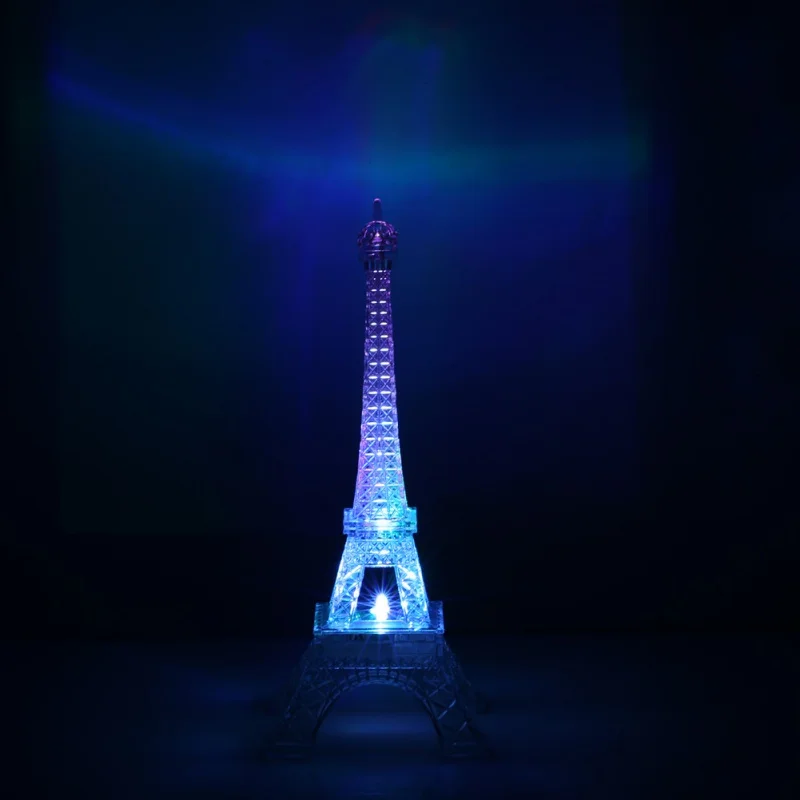 3D светодиодный ночной Светильник подарки для детей с принтом "Эйфелева башня" 3D Иллюзия ночника Цвет пеленального столика настольные лампы светодиодный светильник Multi Цвет