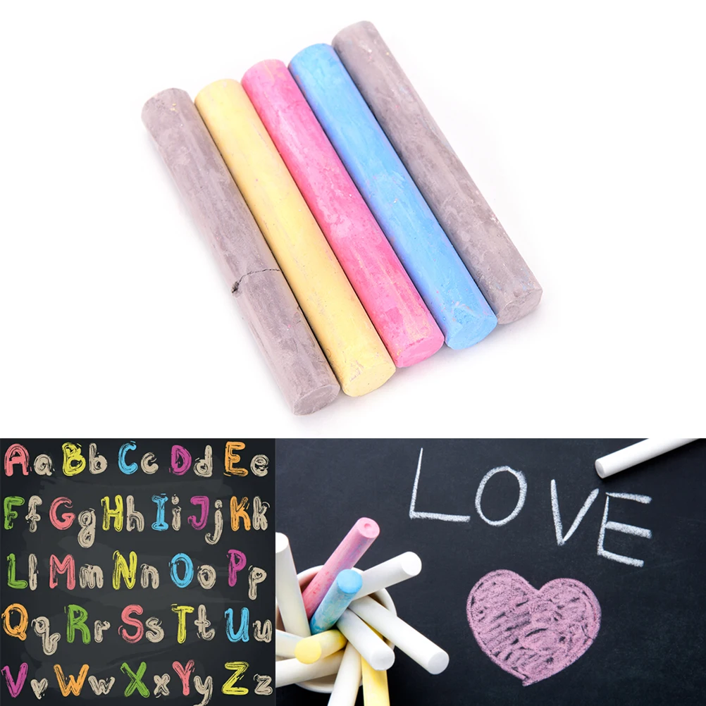 Quality White Colored Dustless Chalk Sticks For Blackboard Chalkboard School Office Art Crafts