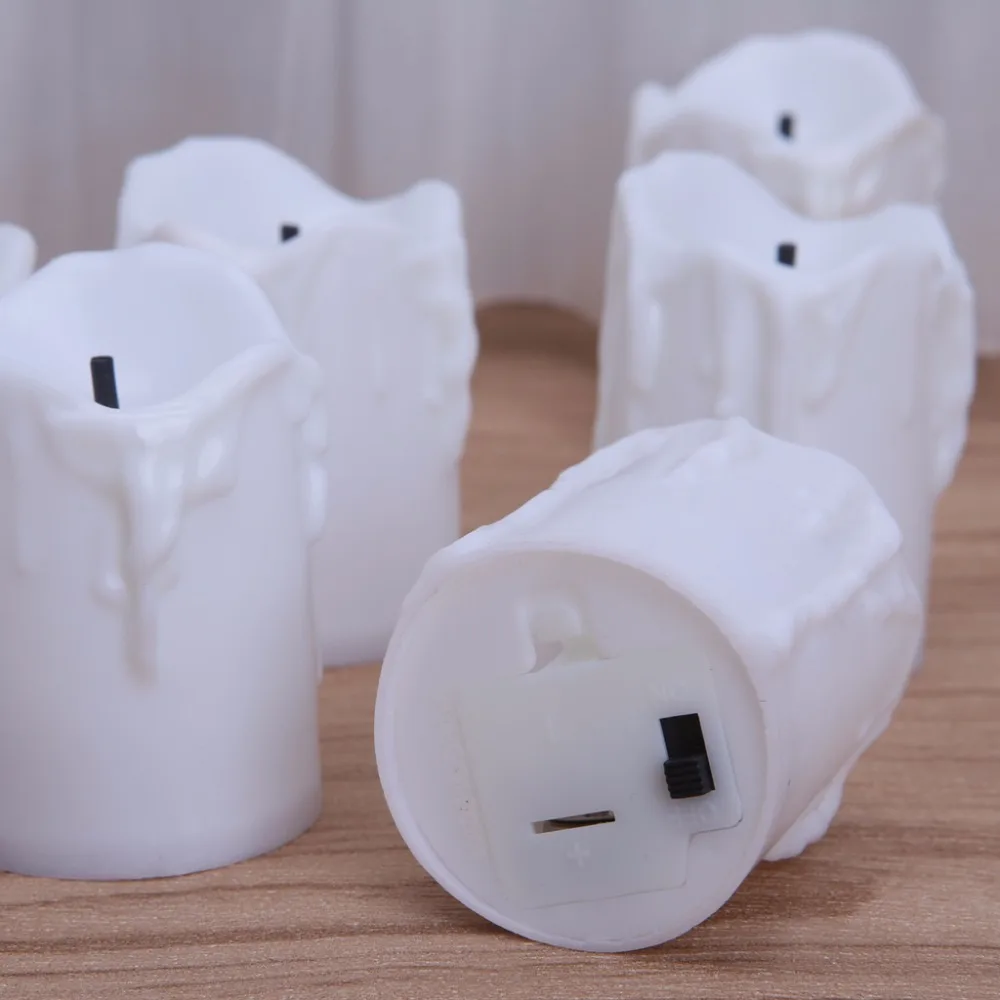 HNGCHOIGE теплый белый пластиковый LED свеча свет беспламенный Tealight фестиваль