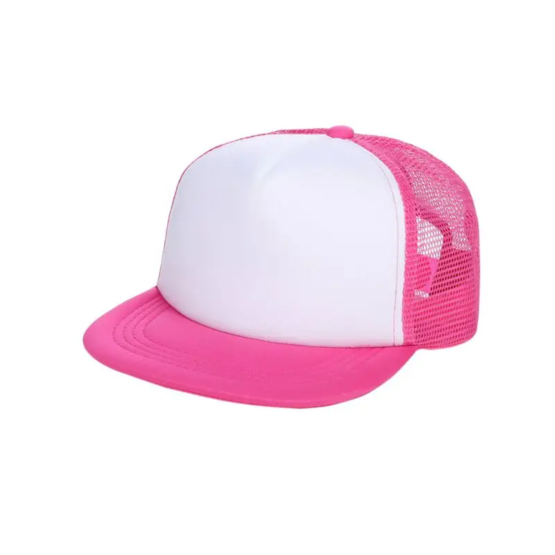 

Kids Summer Hat Breathable Blank Snapback Hats Adjustable Bboy Baseball Cap Hat Trucker Hat Mesh snapback caps