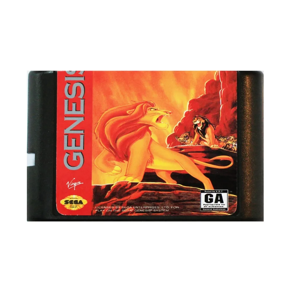 Король Лев 16 бит MD карточная игра для Sega игры SEGA Mega Drive Genesis | Электроника