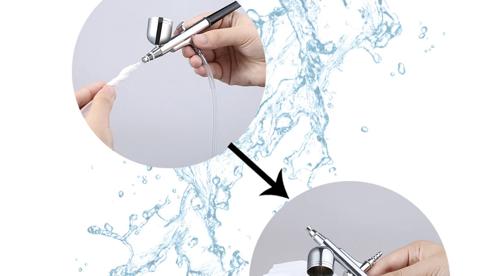 Reabastecimento da Pele Kit de Maquiagem com Compressor Chegada Mais Recente Airbrush 0.3mm Aerográfico Rosto Ferramenta ue - Eua Reino Unido au Plug Padrão Pro 22 Beleza e saúde