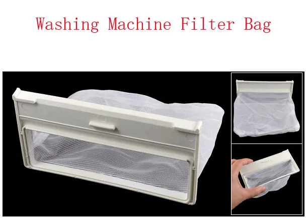 

Replacement Washing Machine Laundry Mesh Nylon 14.5cm x 11cm Filter Bag White 6pcs