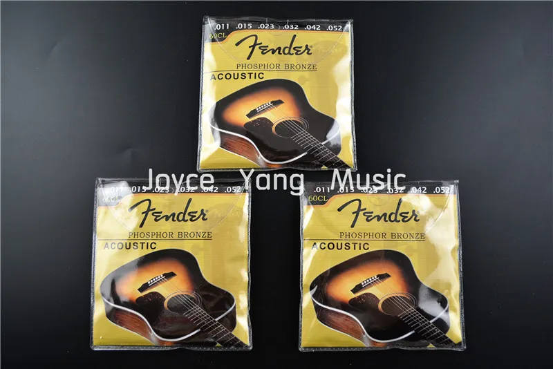 3er Pack Fender Phosphor Bronze Ball End - für Westerngitarre 60XL .010-.048 3er Pack Fender Phosphor Bronze Ball End - für Westerngitarre 60XL .010-.048