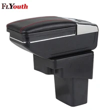 For Hyundai Solaris Verna Grand Avega 2010-2016 Car Armrest Box Central Store Content Box With Cup Holder Ashtray Car Accessory armrest box for hyundai solaris 2 2017 central console arm store content box cup holder ashtray with rise and down function part