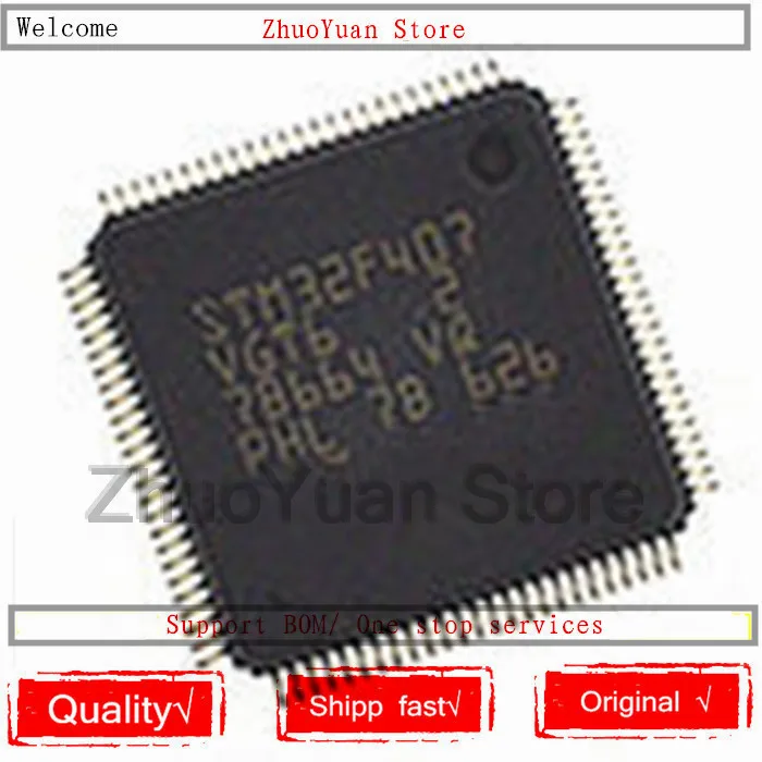 1 шт./лот новый оригинальный чип STM32F407VGT6 LQFP100 STM32F407 VGT6 IC | Электроника