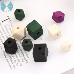Ritoule DIY ювелирные изделия ручной работы аксессуары кулон серьги корейский деревянный квадратный алмаз Кулон из бисера перфорации геометрии