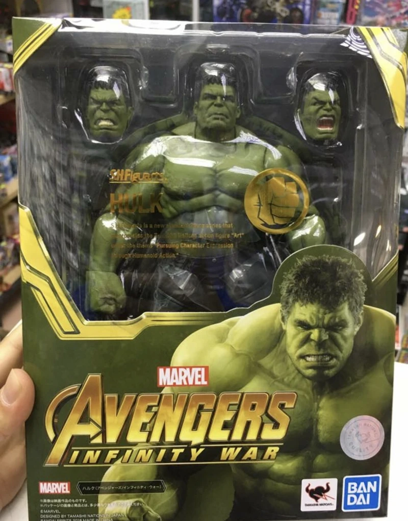 

WSTXBD Original BANDAI S.H.Figuarts Avengers 3 SHF Hulk Infinity War Action Figure Brinquedos Dolls Toys Figurals