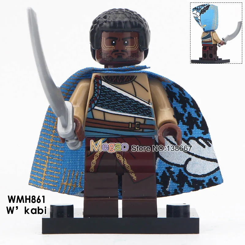50 шт. Marvel Белый Черный пантера фильм Эрика киллмонгер Shuri Okoye Wakanda Броня костюм оружие Мстители Строительные блоки - Цвет: Розовый