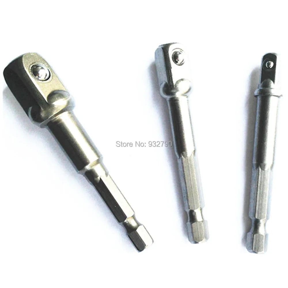 3 шт. 1/4 &quot3/8&quot 1/2 &quotнабор Шуруповёрты плац гнездо бит адаптер сверла диск