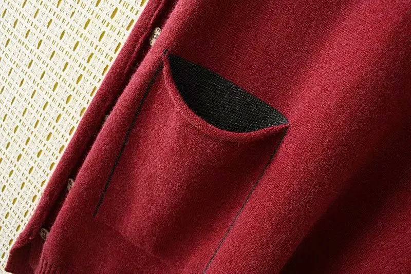 Модная Женская Весенняя Осенняя Новинка 2xl-4xl Корейская версия свободного вязаного пуловера жилет средней длины с карманом с капюшоном свитер жилет женский