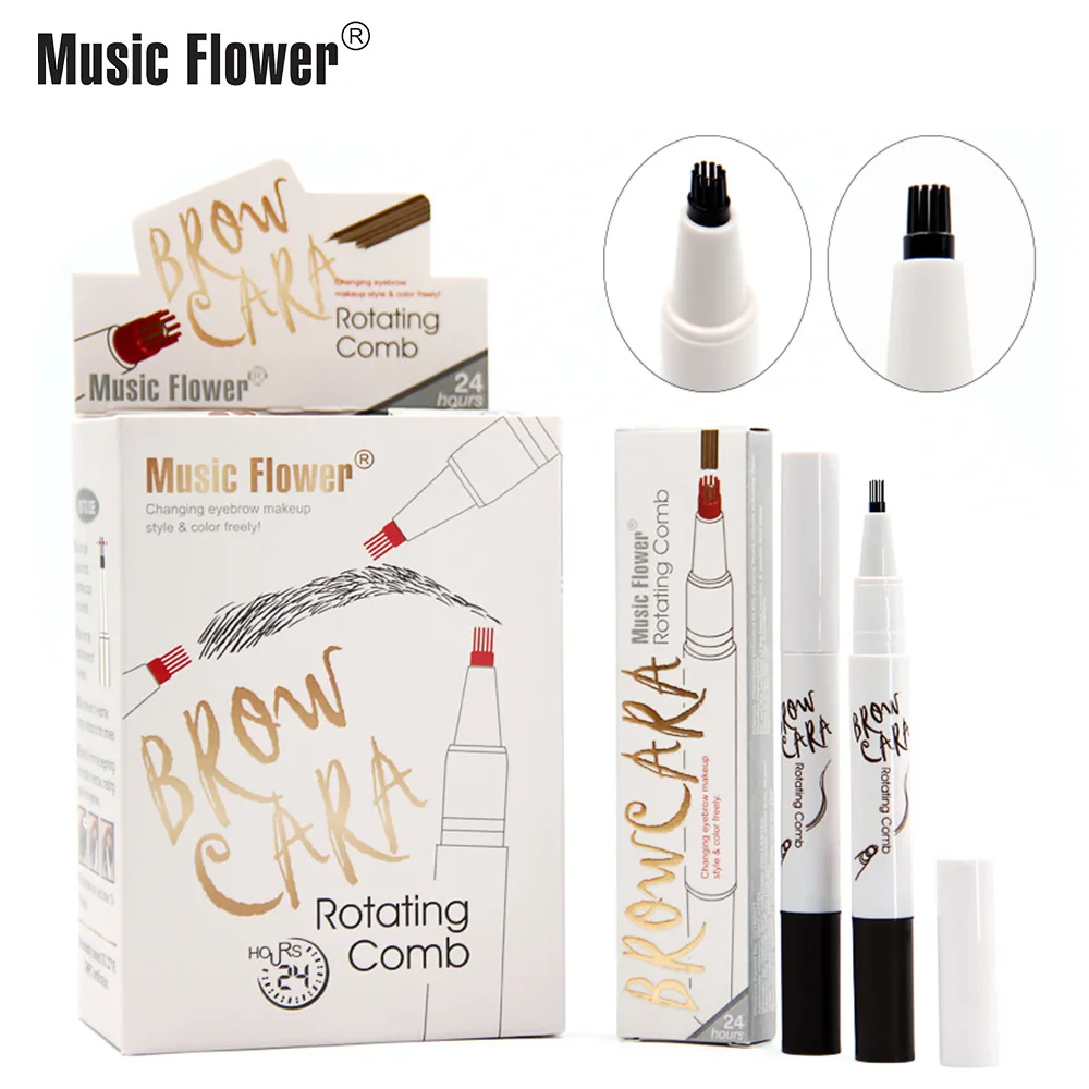 Dyeing Eyebrow Rotating Pen Comb Eyebrow Pencil Lasting Waterproof Not Smudged Six Colors Dyeing Eyebrow Rotating Pen Comb Eyebrow Pencil Lasting Waterproof Not Smudged Six Colors