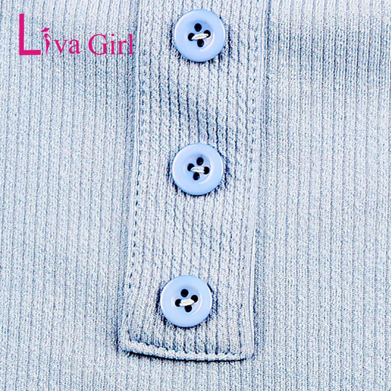 LIVA GIRL Сексуальный костюм в обтяжку для женщин 2019 однотонные облегающие