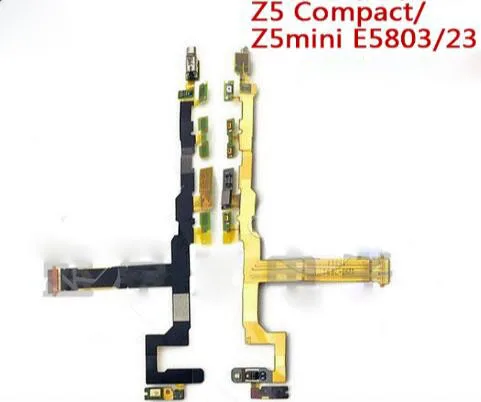 Для Sony Xperia Z5 Mini/Z5 premium плюс E6853 E6883 Power On/кнопку выключения Объем Flex кабель с вибратор - Цвет: z5mini