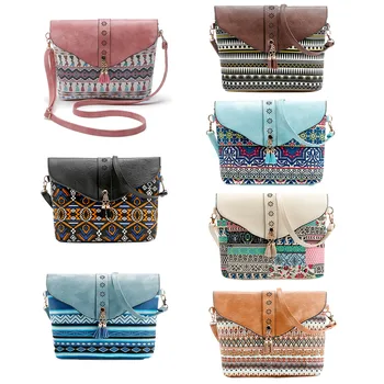

Sell at a loss! Women Small Handbag Tassel Zipper Shoulder Bag National Messenger Tote Ladies Purse Crossbody Bags Fashion