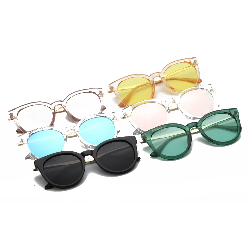 

Oval Sunglasses Women Brand Designer Multicolor Frame Mirror/Gradient Lens Vintage Women Men Fashion Sunglass UV400