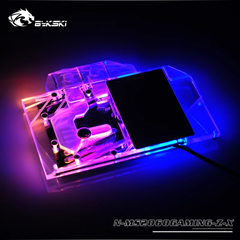 Bykski gpu кулер для MSI Geforce RTX2060 GAMING Z 6G водяное охлаждение полное покрытие графическая