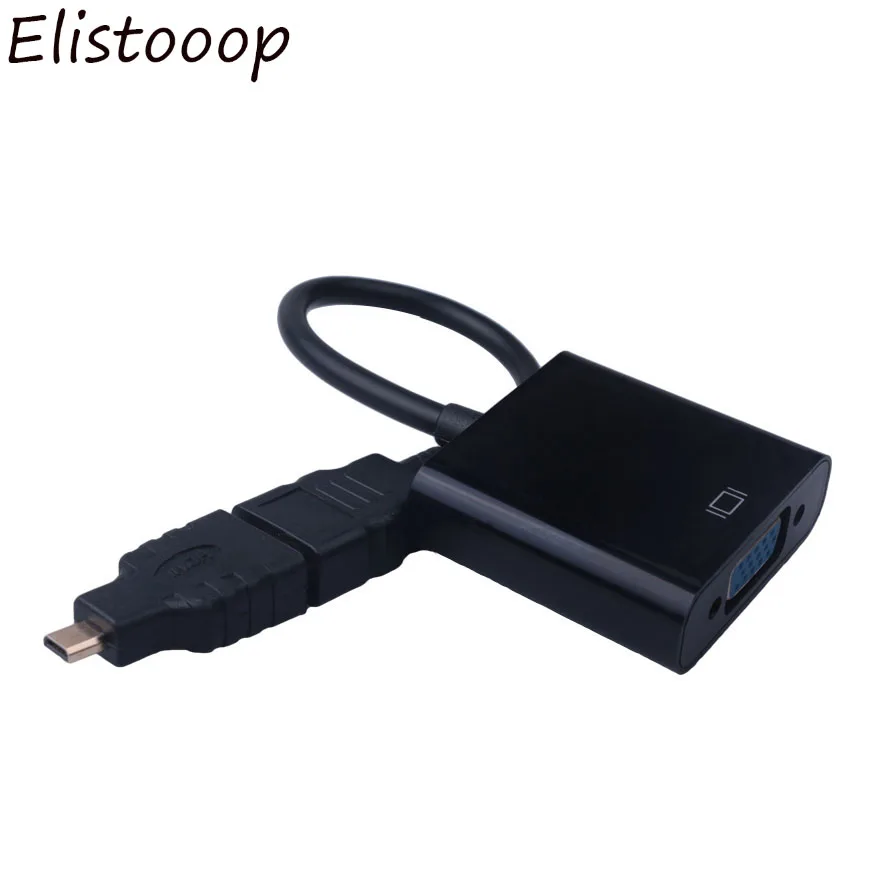 Адаптер HDMI в VGA Mini Мужской адаптер Женский встроенный 1080p конвертер чипсетов для