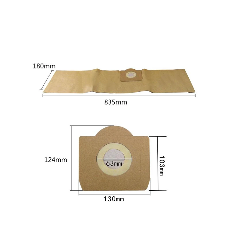 15 шт. бумажный пылесборный мешок набор для KARCHER MV3 WD 3,000-WD 3,999 пылесос