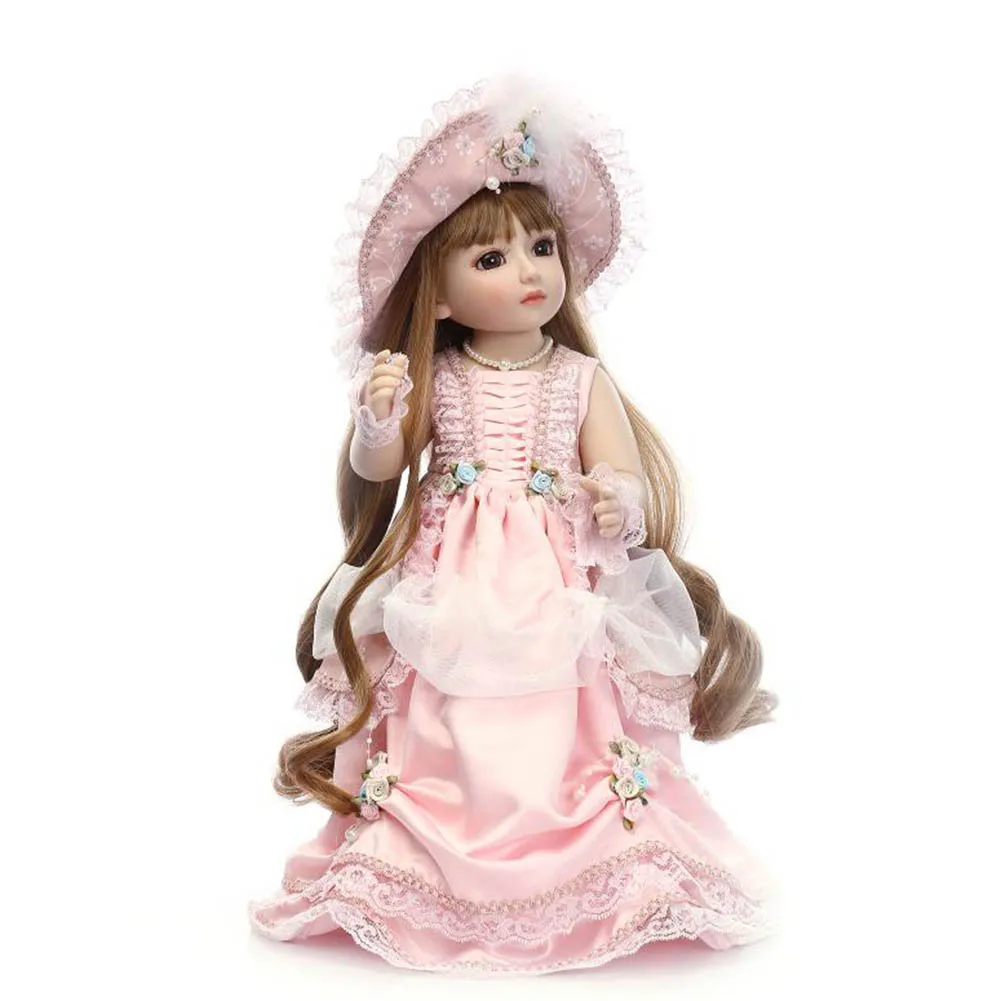 

NPK Cute Reborn Baby Doll 45cm Mini Princess Doll Jointed Dolls Toys for Children Girls Gifts AN88