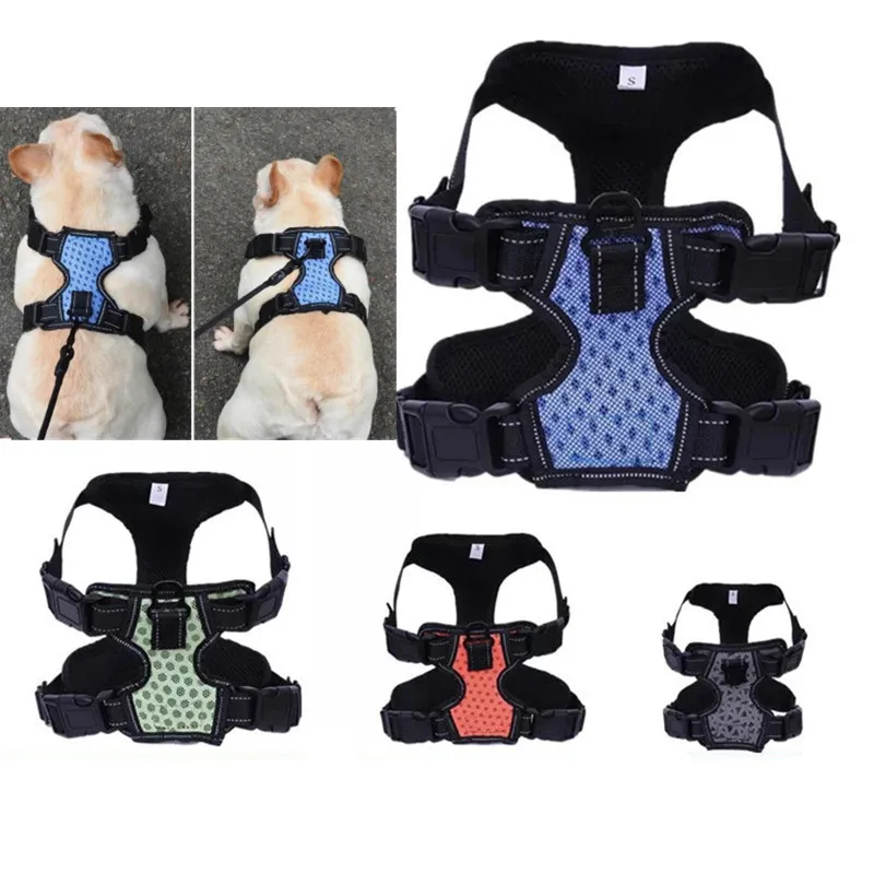 Buy Pet Dog vest collar harnesses nylon small big dogs