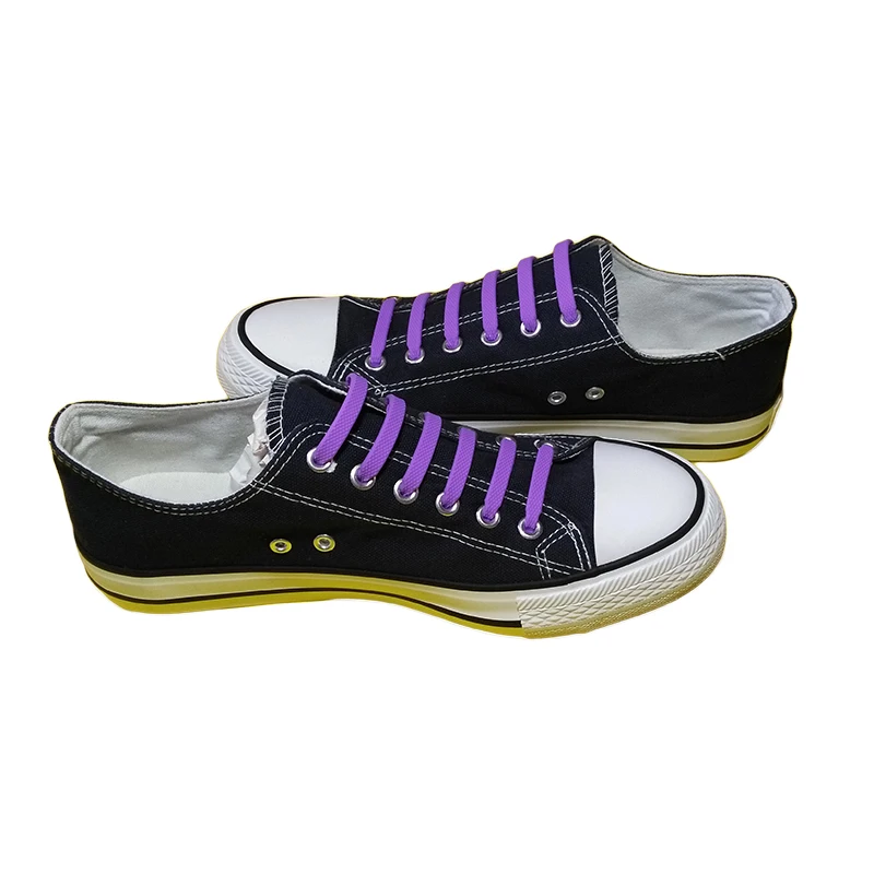 16pcs/lot Shoe Laces Shoes Accessories Silicone Shoe Laces Elastic Shoelaces Creative Lazy Silicone Laces No Tie Rubber Lace