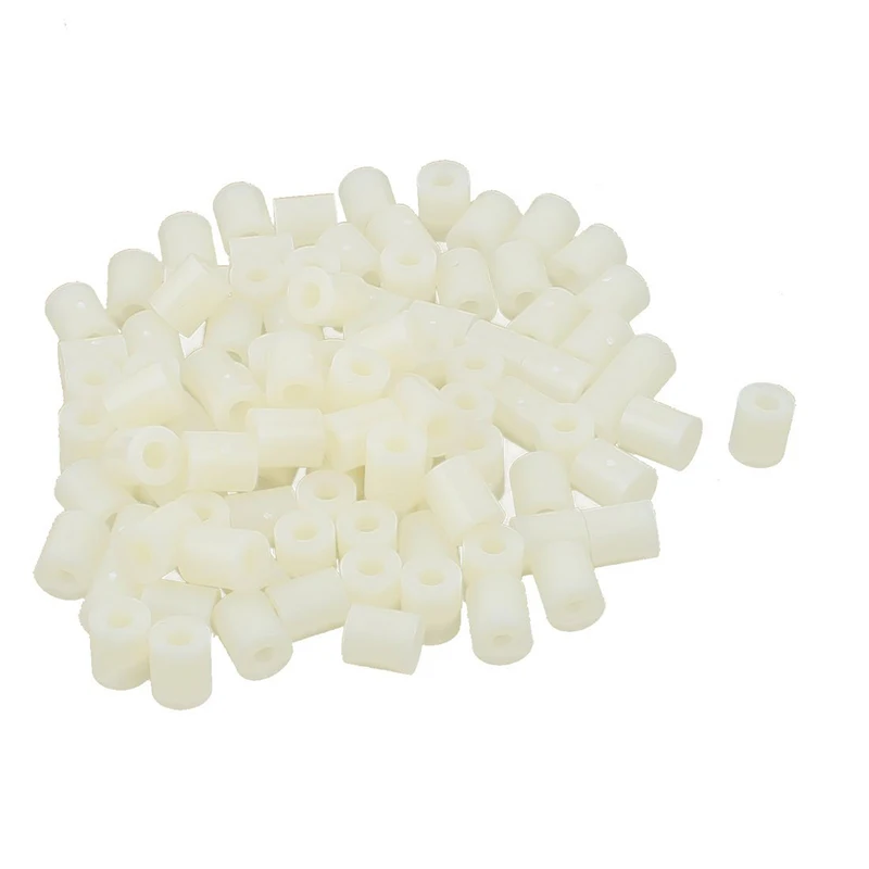 

7mmx3.2mmx8mm Nylon Stand Off LED PCB Spacer Support Holder 100 Pcs