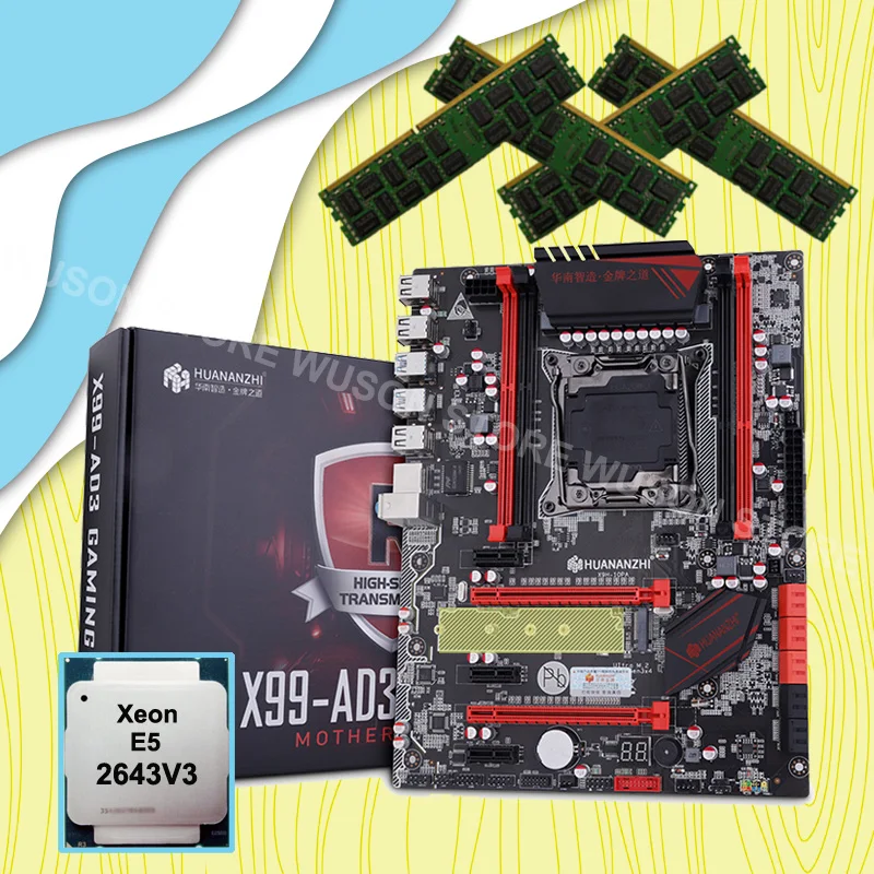 40043.15 руб. 25% СКИДКА|Скидка материнской bundle HUANANZHI X99 LGA2011 3 материнской платы с M.2 NVMe слот Процессор Xeon E5 2643 V3 Оперативная память 64G (4*16G) 1866 RECC-in Материнские платы from Компьютер и офис on Aliexpress.com | Alibaba Group