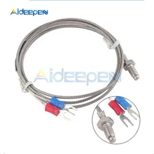 1 м 2 м к тип термопары кабель M6 Винт датчик температуры зонд 0-800 C для промышленного температурного контроллера