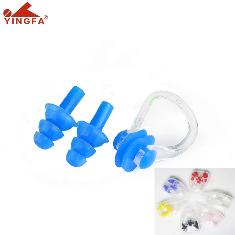

Earplug Nose Clip Set For Swimming & Diving & Pool