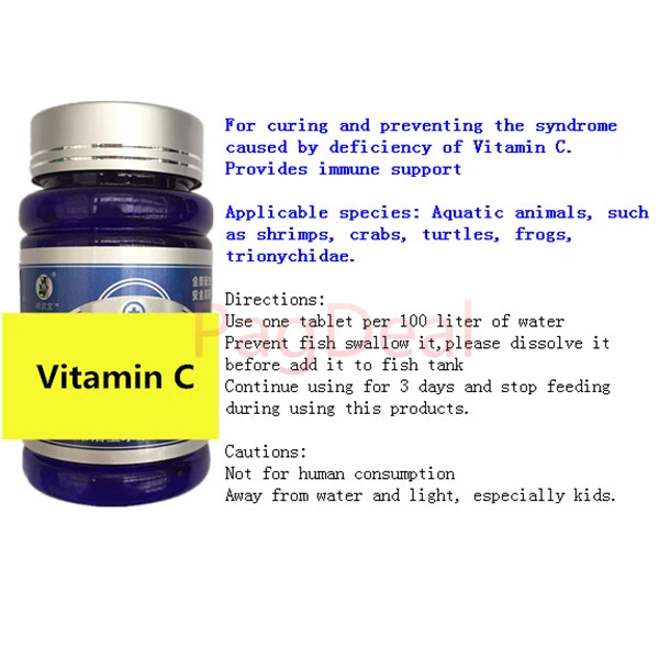 

30pcs 100pcs Vitamin C Aquarium Fish Tank Treatment Aquatic VC Immune Support