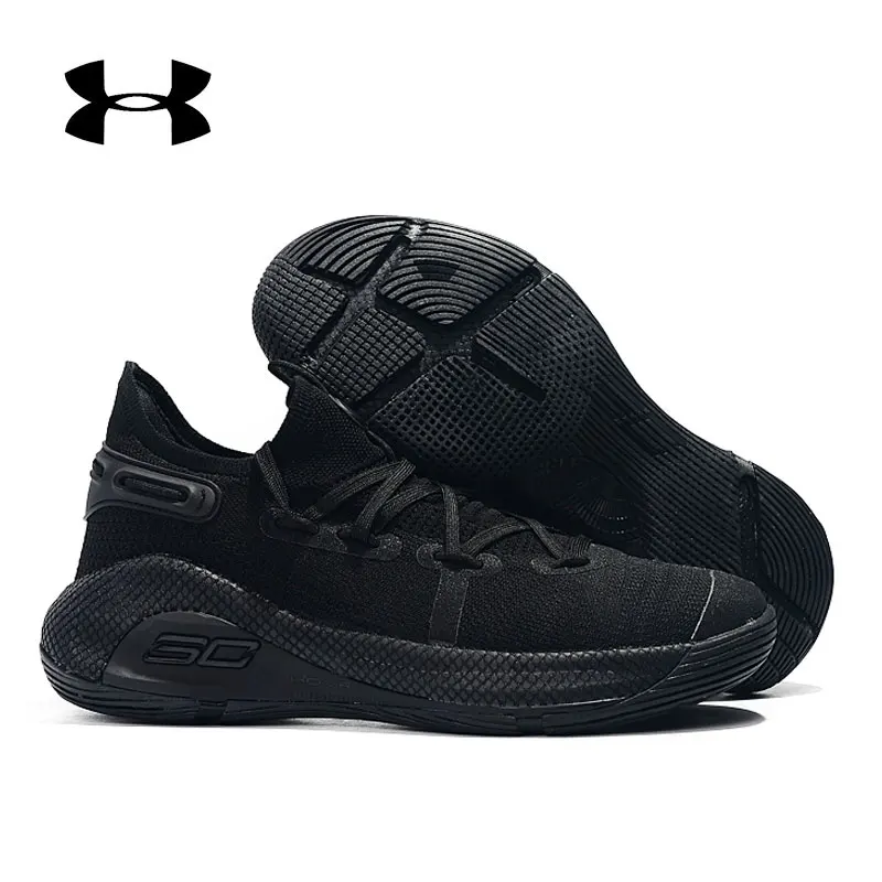 

Curry 6 Under Armour Basketball Shoes Men Black White Sneakers Oakland Sideshow Fox Theater WOE Male Sport shoes 40-46