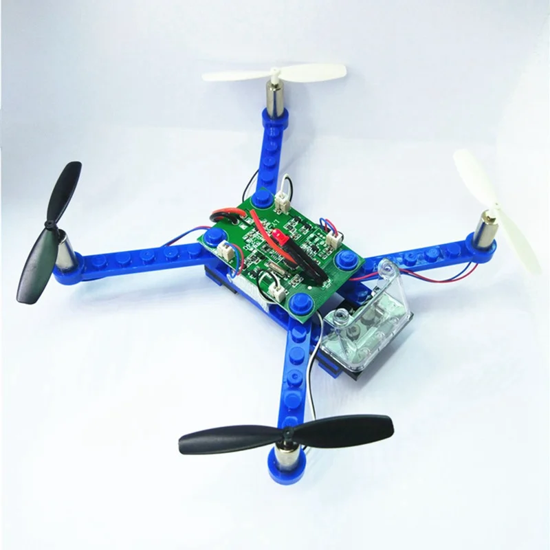 Строительный блок Дрон мини дроны 3D DIY Кирпичи Rc Квадрокоптер игрушки для детская
