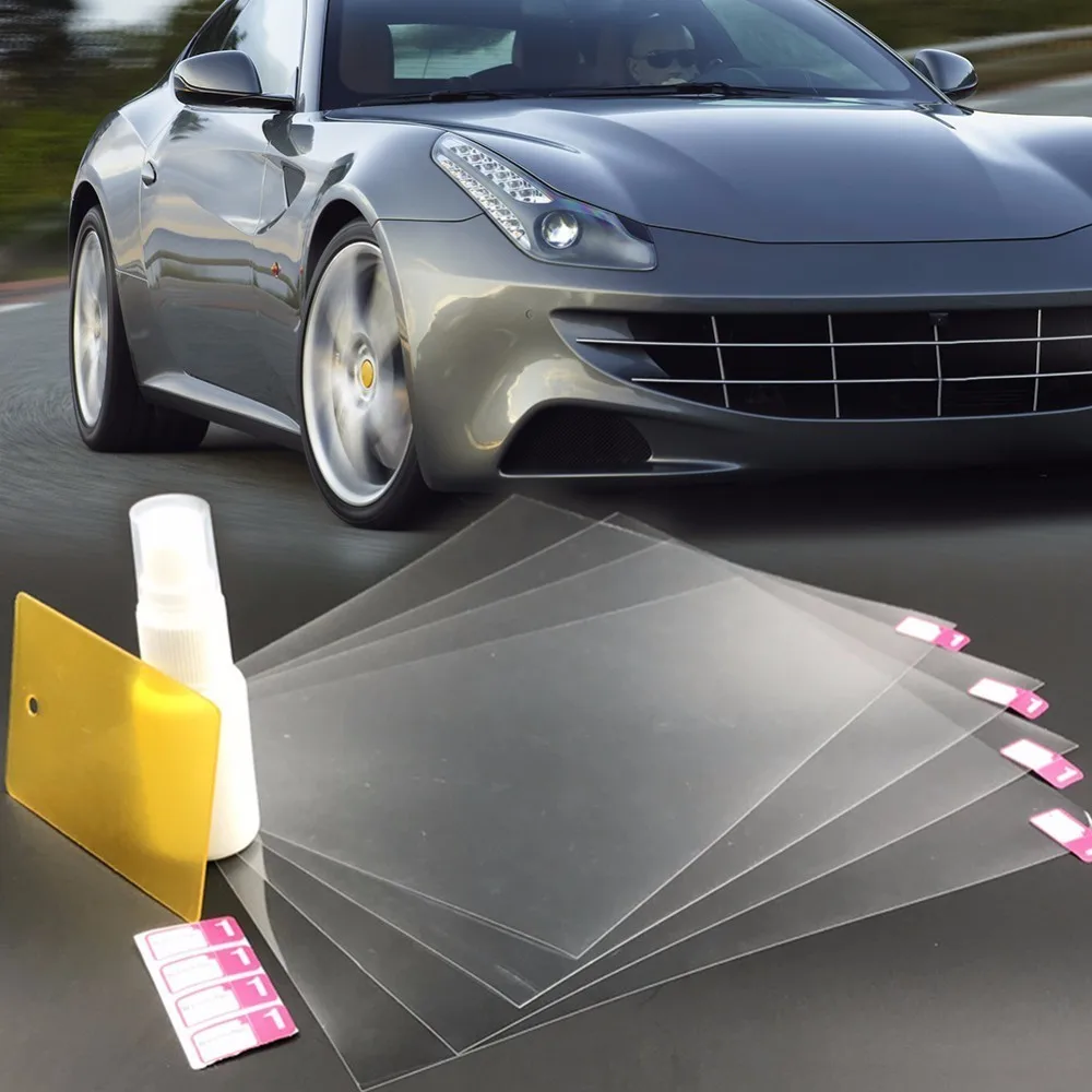 4 Pcs/set Hydrophobic Film RearView Mirror Rainproof Driving Safe Scratch-Resistant Stickers Waterproof Car Rearview Mirror Film