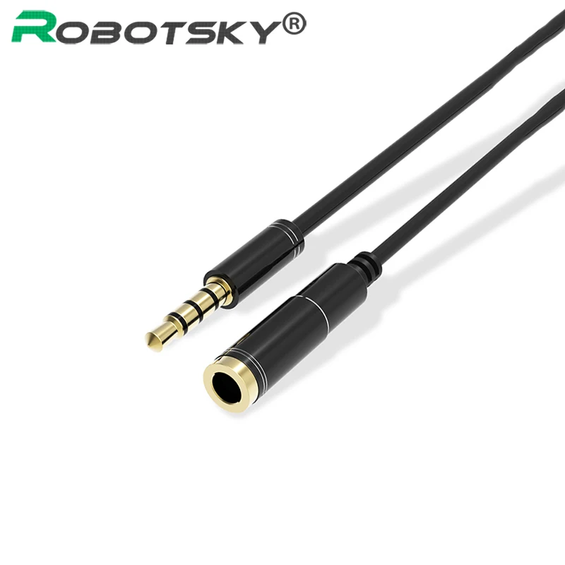 

3.5 mm Jack Audio Cable OMTP/CTIA Male to Female Aux Extension Cable Gold Plated Auxiliary Cable for Car / Phone / Media Players