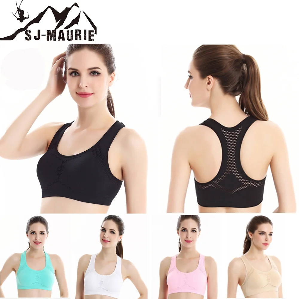 SJ-Maurie Professional Sport Bras Running Sports Bra Yoga Gym Fitness Women Wireless Padded Sport Bra Plus Size Women M L XL