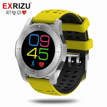 Смарт-часы EXRIZU GS8, телефон MTK2502C, поддержка Bluetooth 4,0, sim-карта, вызов, сообщение, монитор сердечного ритма, умные часы для iOS Android