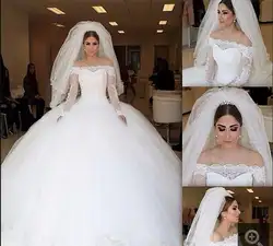 Vestidos De Novia бальное платье с открытыми плечами свадебное платье с кружевной аппликацией принцесса Новое поступление невесты платья Лидер