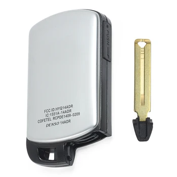 Keyforkess per Toyota Sienna 2011-2020 sostituzione Smart Remote Car Key Shell Case Fob 6 pulsanti con lama non tagliata ID FCC: HYQ14ADR - KEYECU per Toyota Sienna 2011 2020 sostituzione Smart Remote Car Key Shell Case Fob 6