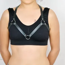 Новые сексуальное женское белье бондаж клетке бюстгальтер модная сексуальная геометрический черная кожа для леди бондаж